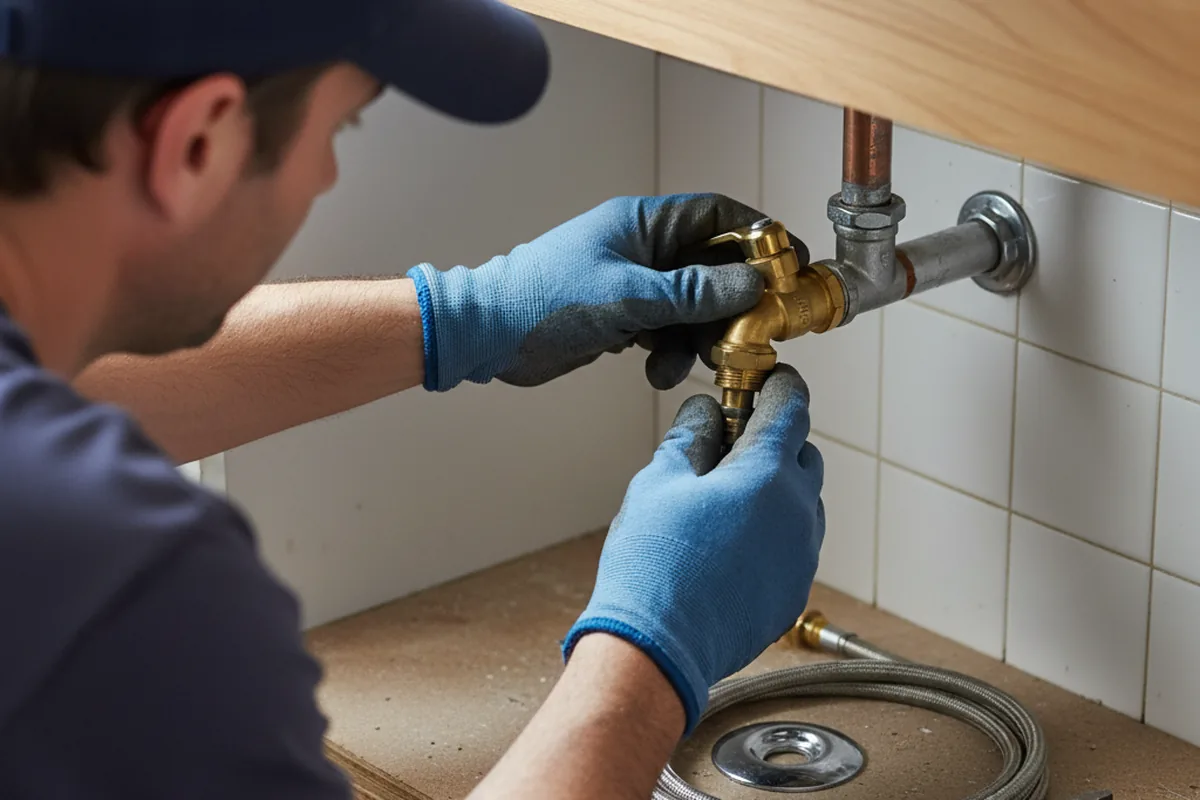 Shutoff valve and fitting work during Faucet and Fixture Repair in Pitsburg